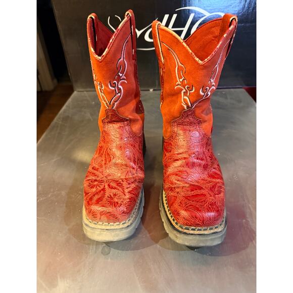 Justin Cowgirl Boots – Red Roper Style – Women’s Size 9 - Picture 7 of 7